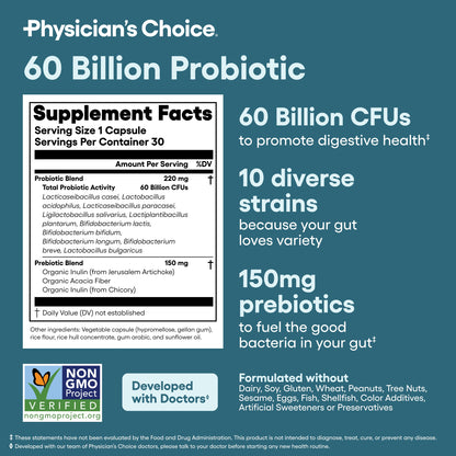 Fidrax®  60 Billion Probiotic